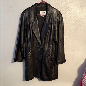 Vintage LNR Chic Black Leather Jacket